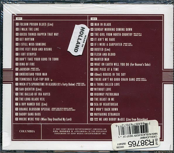 Johnny Cash - Man In Black (40 tracks) (CD)