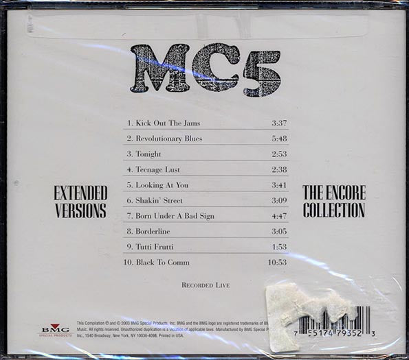 MC5 - Extended Versions: The Encore Collection (CD)