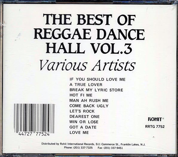 General Trees, Yellowman, Shelly Thunder, Etc. - The Best Of Reggae Dance Hall Volume 3 (CD)