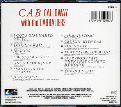 Cab Calloway & Orchestra, The Cabbaliers - Frantic In The Atlantic (CD)