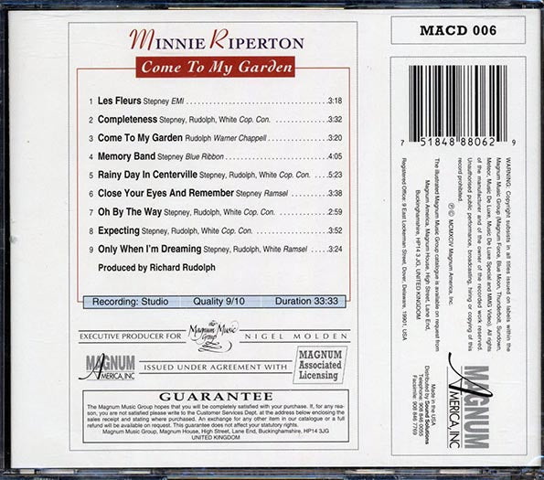 Minnie Riperton - Come To My Garden (CD)