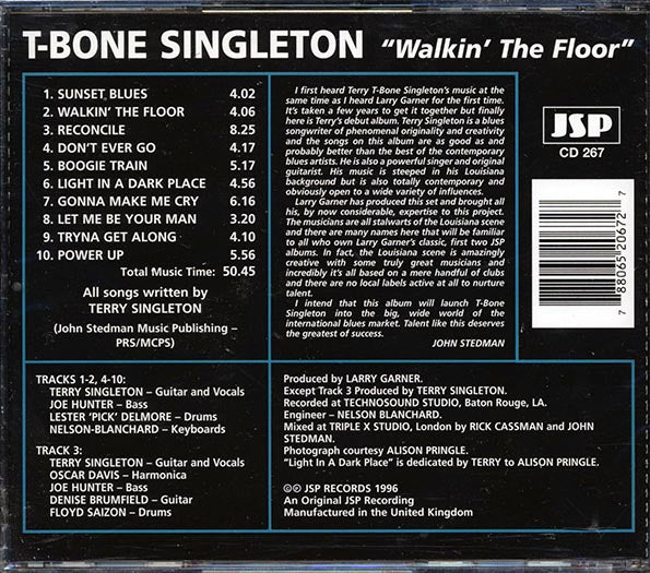 T-Bone Singleton - Walkin' The Floor (CD)