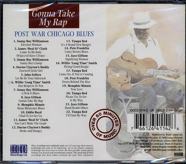Sonny Boy Williamson, Tampa Red, Doctor Clayton's Buddy, Etc. - Gonna Take My Rap: The Essential Recordinghs Of Post War Chicago Blues '45-'49 (CD)