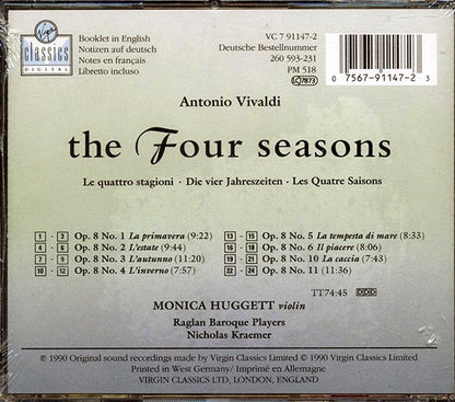 Monica Huggett, Raglan Baroque Players, Nicholas Kraemer - Vivaldi: The Four Seasons (CD)