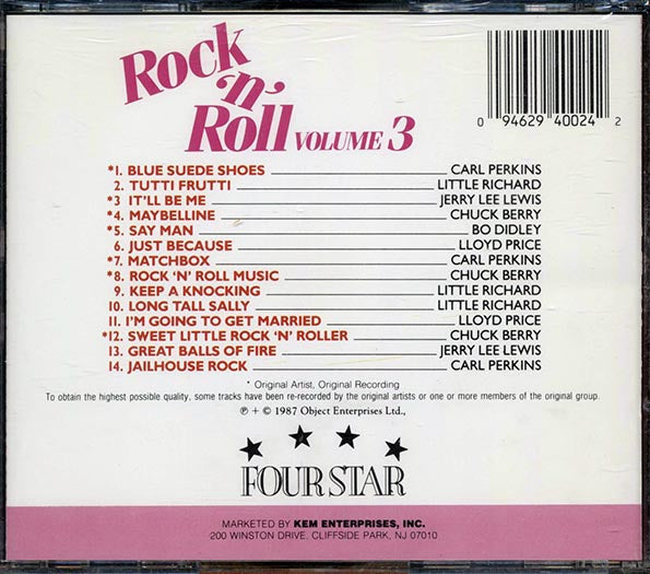 Bo Diddley, Carl Perkins, Lloyd Price, Etc. - Rock 'N' Roll Volume 3 (CD)
