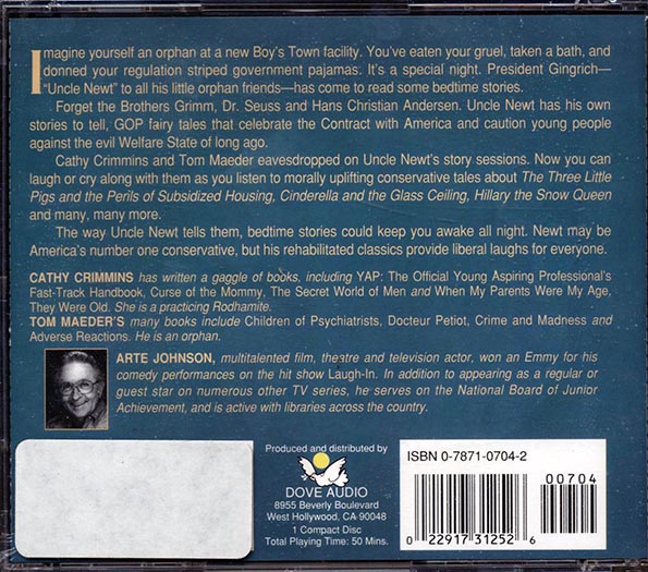 Arte Johnson - Newt Gingrich's Bedtime Stories For Orphans (CD)