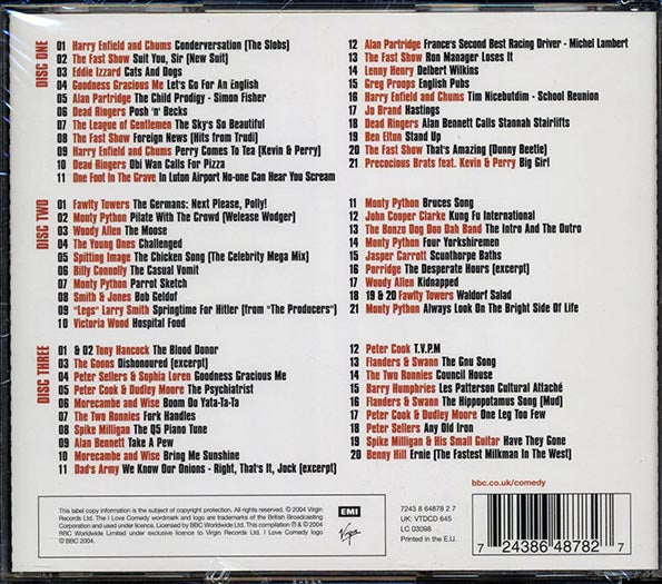 Harry Enfield & Chums, The Fast Show, Eddie Lizzard, Etc. - I Love Comedy (62 tracks) (CD)