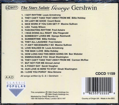 Louis Armstrong, Billie Holiday, Count Basie, Etc. - The Stars Salute George Gershwin (CD)
