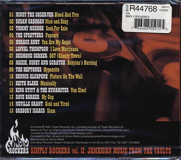 Tommy McCook, The Upsetters, Horace Andy, Dave Barker, Etc. - Simply Rockers Volume 2: Jamaican Music From The Vaults (CD)