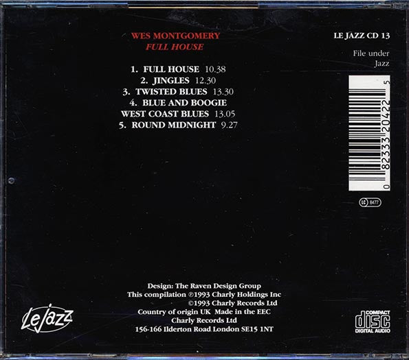 Wes Montgomery - Full House (CD)