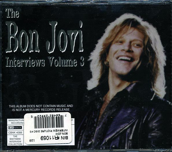 Bon Jovi - The Bon Jovi Interviews Volume 3 (CD)