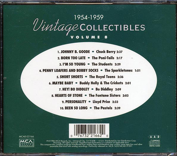 Chuck Berry, The Sparkletones, The Royal Teens, Etc. - Vintage Collectibles Volume 8 1954-1959 (CD)
