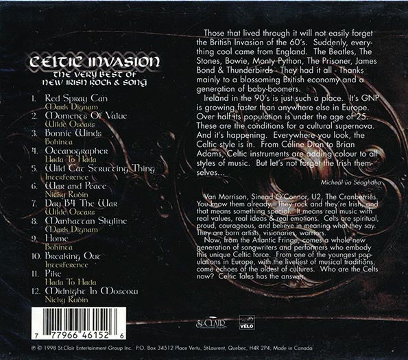 Mark Dignam, Wilde Oscars, Bohinta, Etc. - Celtic Invasion: The Very Best Of Irish Rock & Song (CD)