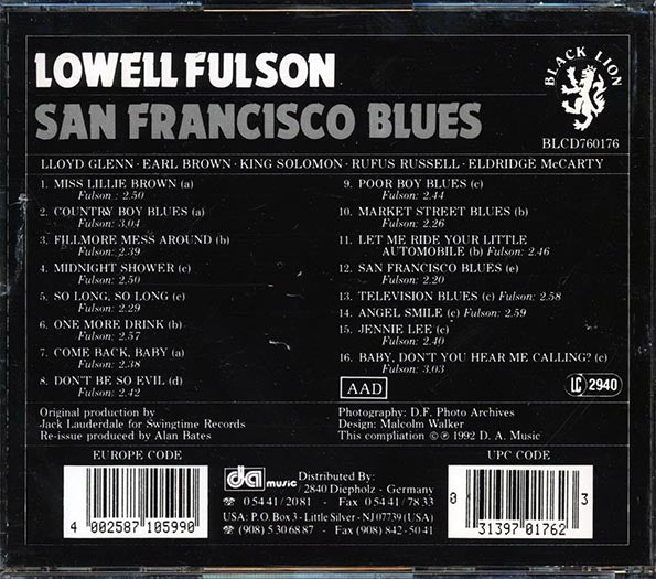 Lowell Fulson - San Francisco Blues (CD)