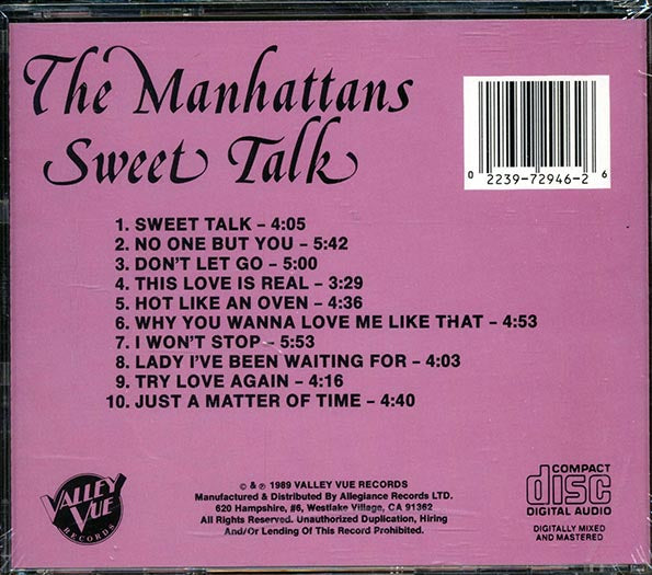 The Manhattans - Sweet Talk (CD)