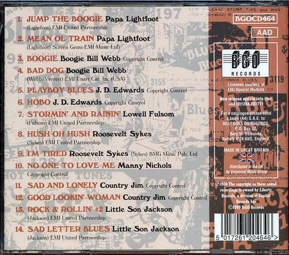 Papa Lightfoot, Boogie Bill Webb, JD Edwards, Etc. - Rural Blues Volume 3: Down Home Stomp (CD)