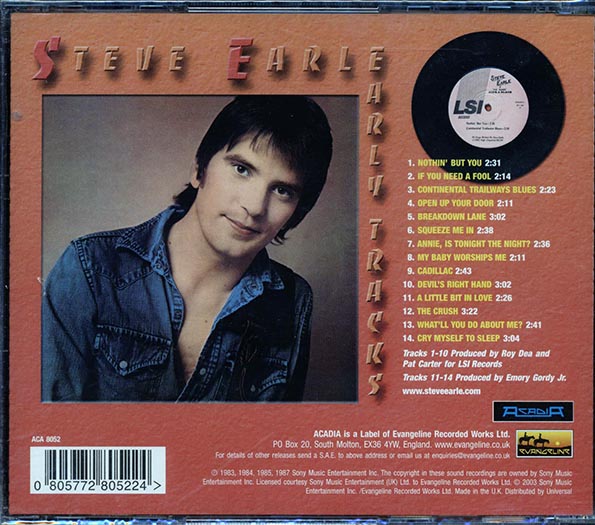 Steve Earle - Early Tracks (CD)