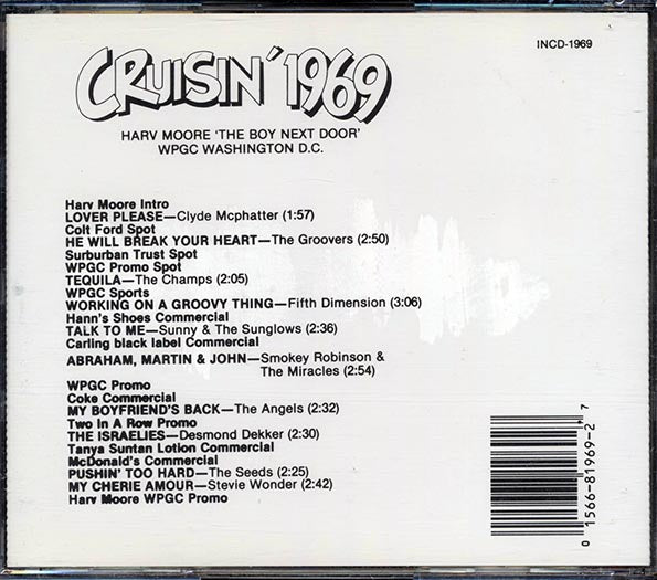 Harv Moore, Clyde McPhatter, The Groovers, Etc. - Cruisin' 1969 (CD)