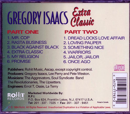 Gregory Isaacs - Extra Classic (CD)