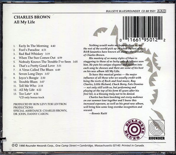 Charles Brown - All My Life (CD)