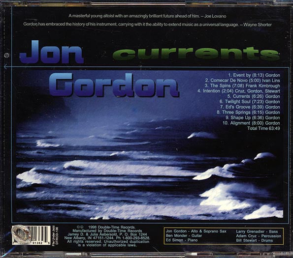 Jon Gordon - Currents (CD)