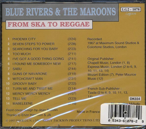Blue Rivers & The Maroons - From Ska To Reggae (CD)