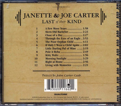 Janette & Joe Carter - Last Of Their Kind (CD)