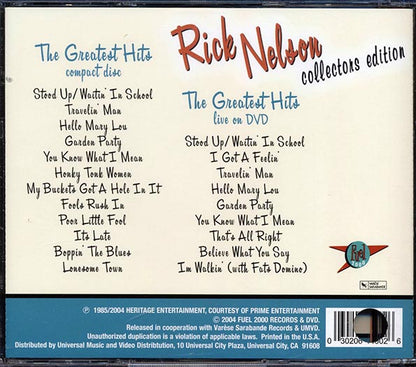 Rick Nelson - Collectors Edition (incl. DVD) (CD)