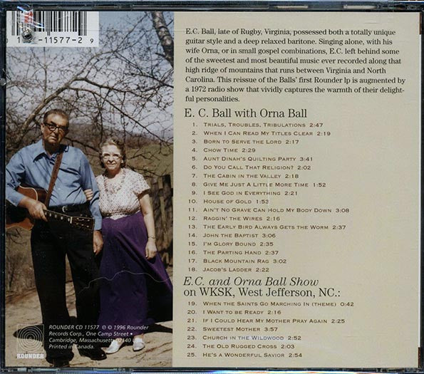 EC Ball, Orna Ball - EC Ball With Orna Ball (25 tracks) (marked/ltd stock) (CD)