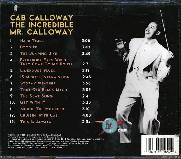 Cab Calloway - The Fabulous Mr. Calloway (CD)