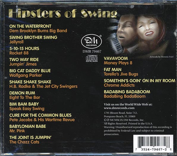 Jellyroll, Rocket 88, Wolfgang Parker, Etc. - Hipsters Of Swing (CD)
