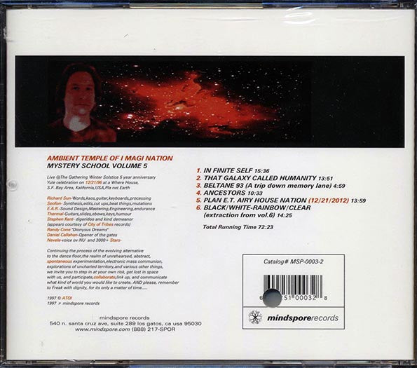Ambient Temple Of Imagination - Planetary House Nation: Mystery School Volume 5 (CD)