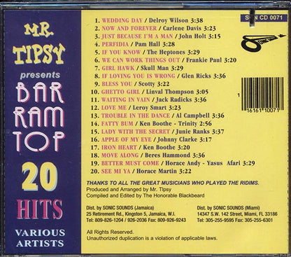 Delroy Wilson, Scotty, Leroy Smart, Al Campbell, Etc. - Mr. Tipsy Presents Bar Ram Top 20 Hits (CD)