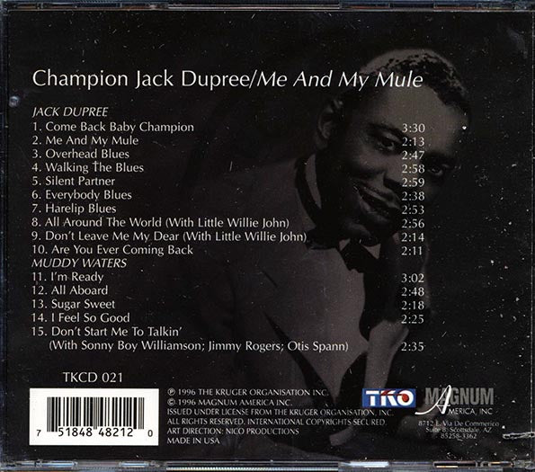 Champion Jack Dupree, Muddy Waters - Me And My Mule (CD)