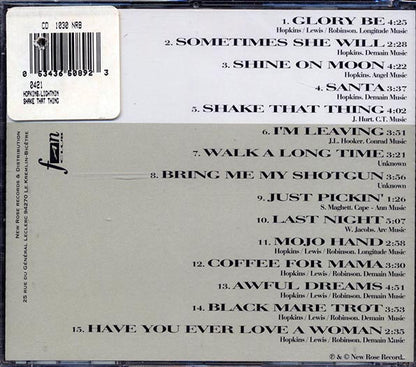Lightnin' Hopkins - Shake That Thing (CD)