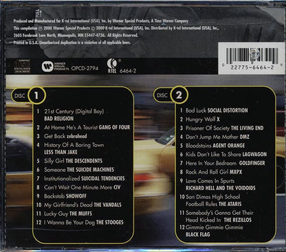 Bad Religion, The Muffs, Gang Of Four, Zebrahead, Etc. - Double Shot Punk (24 tracks) (2xCD) (CD)