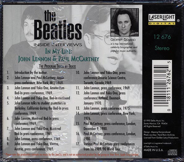 The Beatles - Inside Interviews (CD)