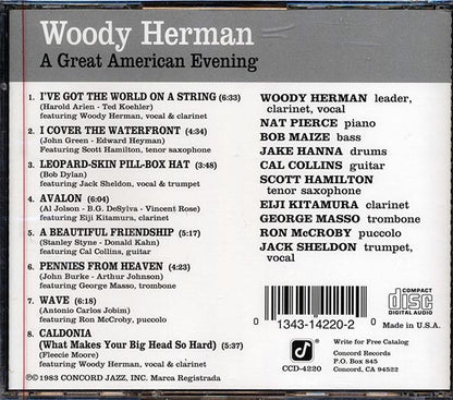 Woody Herman - A Great American Evening Volume 3 (CD)