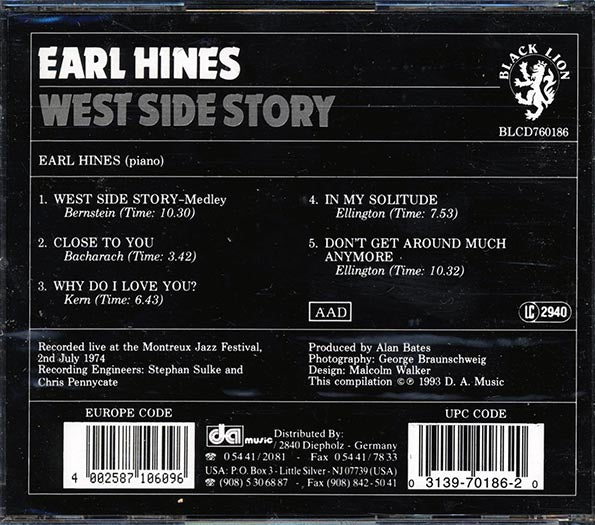 Earl Hines - West Side Story (CD)