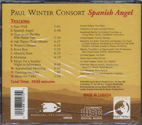 Paul Winter Consort - Spanish Angel (CD)