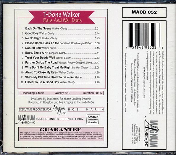 T-Bone Walker - Rare And Well Done (CD)