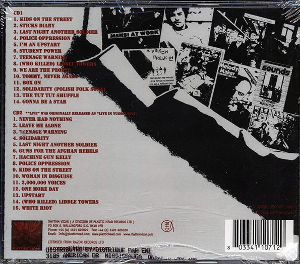 Angelic Upstarts - Bootlegs, Live And Rarities (CD)