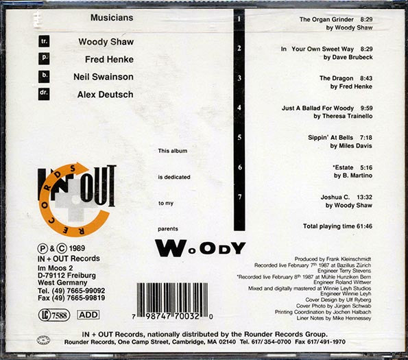 Woody Shaw - In My Own Sweet Way (CD)