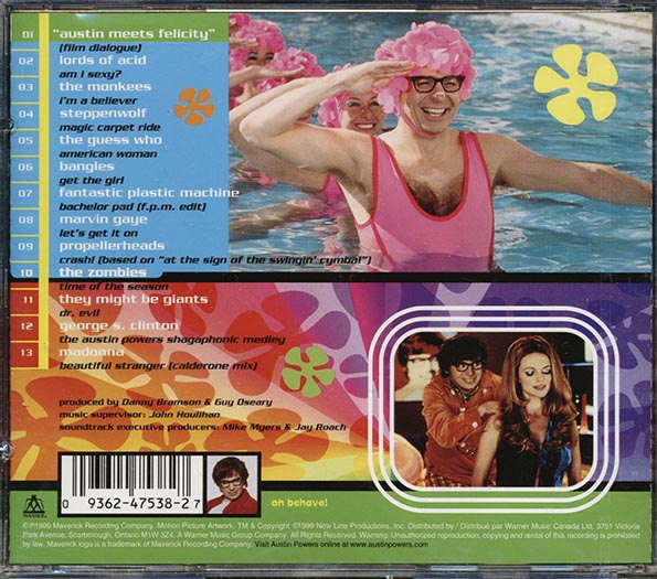 The Monkees, Steppenwolf, The Guess Who, The Zombies, Etc. - Austin Powers The Spy Who Shagged Me: More Music From The Motion Picture (CD)