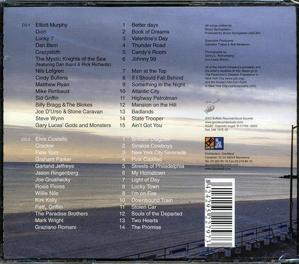 Elliott Murphy, Dion, Lucky 7, Etc. - Light Of Day: A Tribute To Bruce Springsteen (29 tracks) (CD)