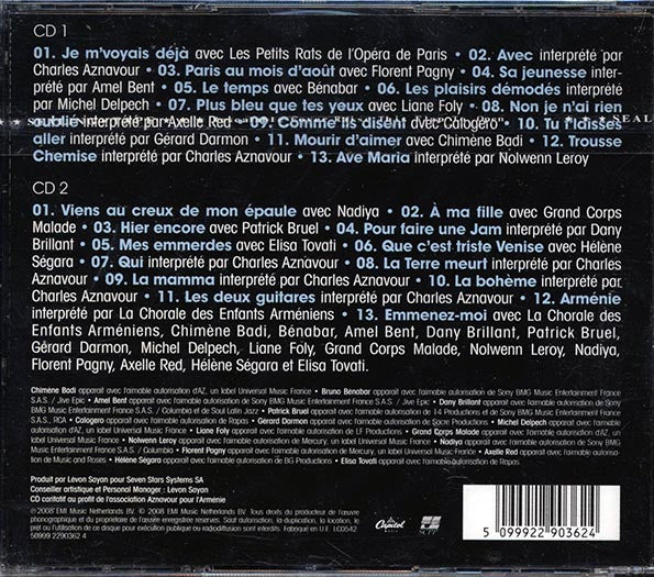 Charles Aznavour - Charles Aznavour Et Ses Amis A L'opera Garnier (26 tracks) (CD)