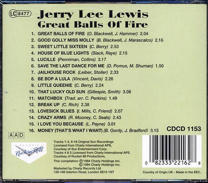 Jerry Lee Lewis - Great Balls Of Fire (CD)