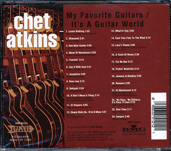 Chet Atkins - My Favorite Guitars + It's A Guitar World (2 albums on 1 CD) (CD)