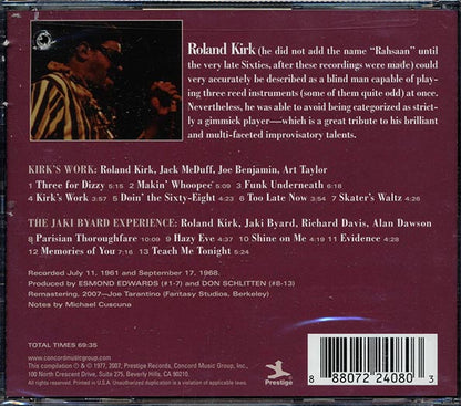 Roland Kirk - Pre-Rahsaan (CD)