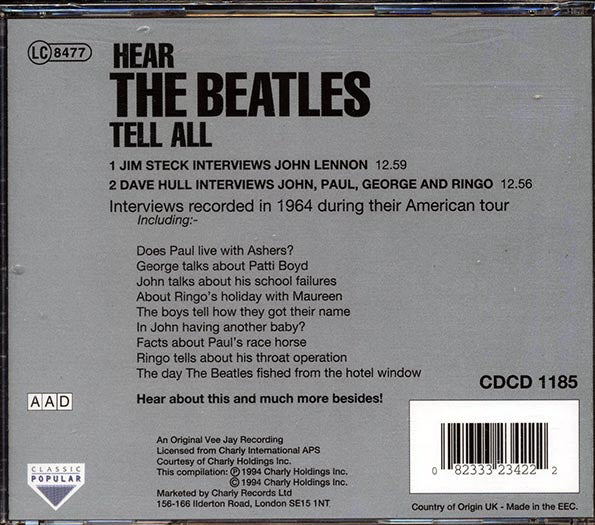 The Beatles - Hear The Beatles Tell All (CD)